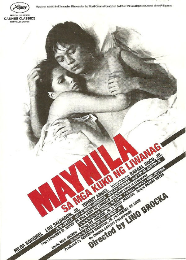 Manila in the Claws of Light showtimes