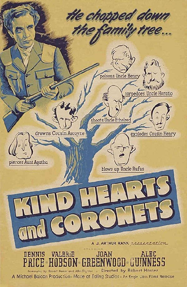 'Kind Hearts And Coronets' movie poster