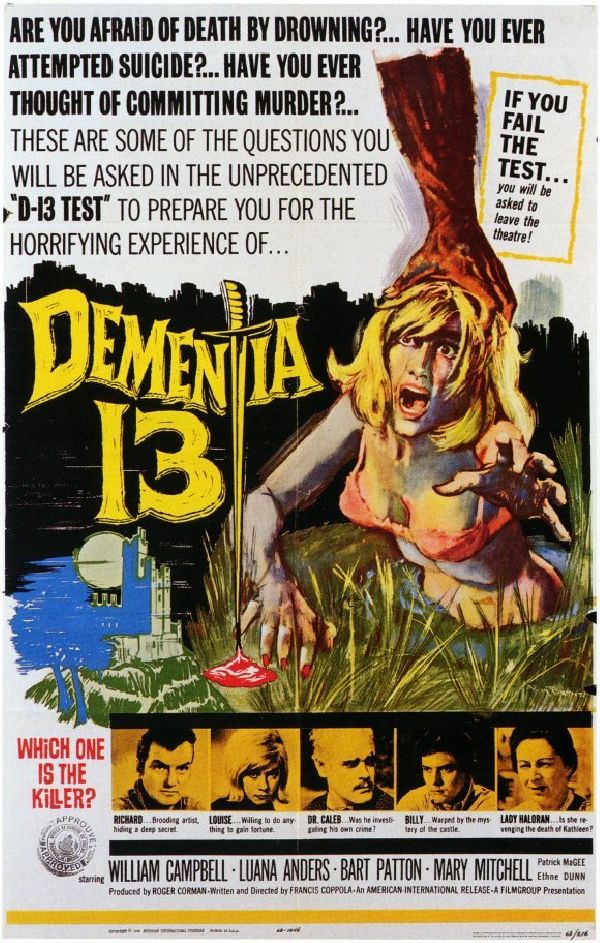 'Dementia 13' movie poster