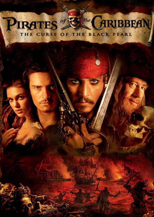 'Pirates Of The Caribbean: The Curse Of The Black Pearl' movie poster