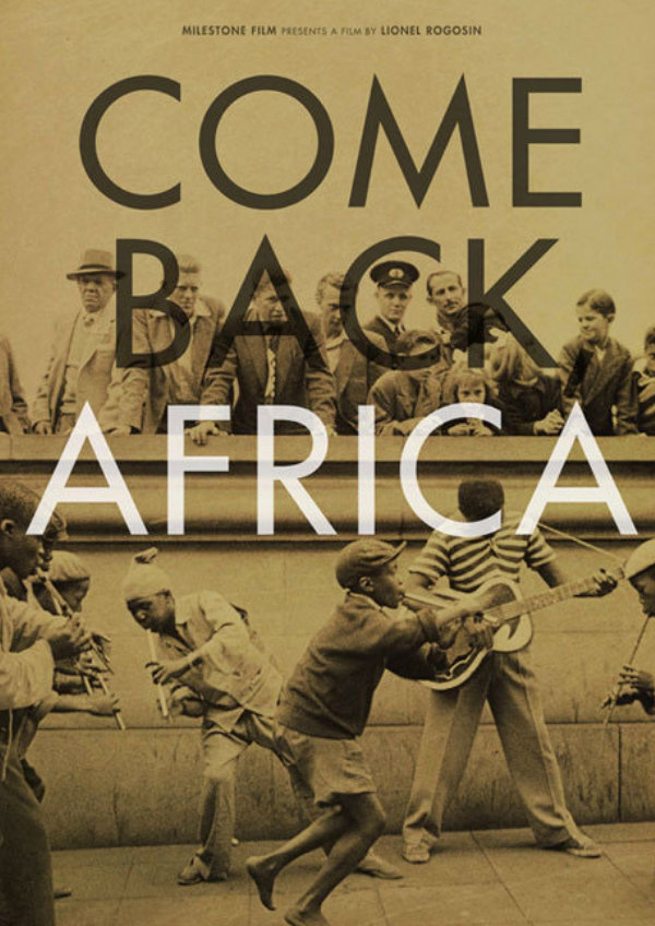'Come Back Africa' movie poster