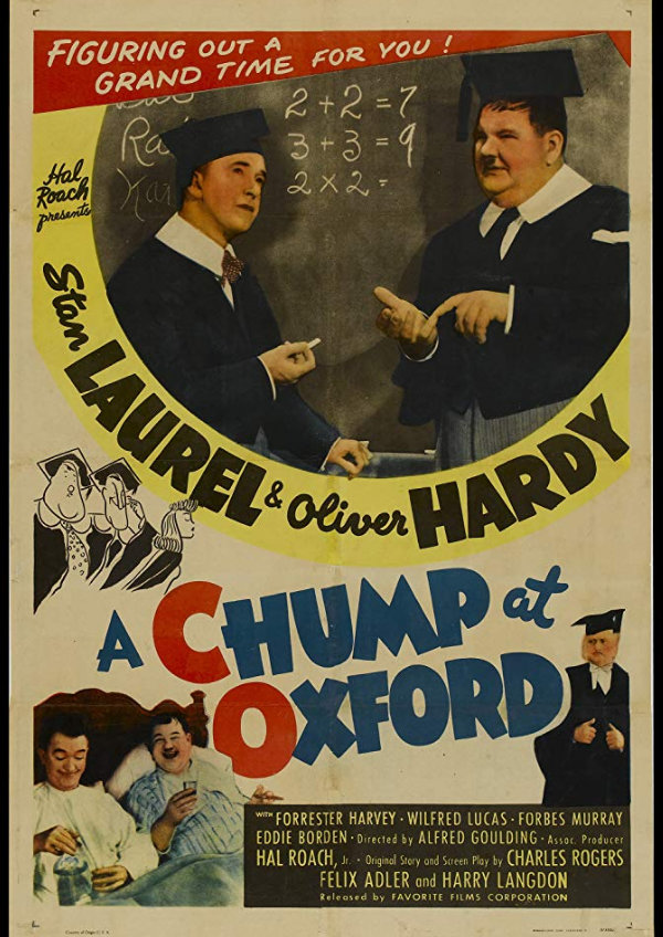 'Chump at Oxford' movie poster