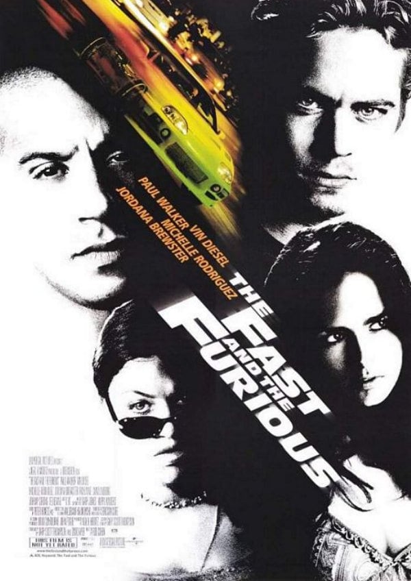 'The Fast And The Furious' movie poster