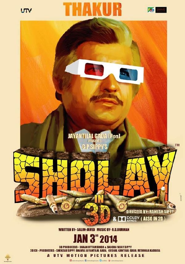 'Sholay 3D' movie poster