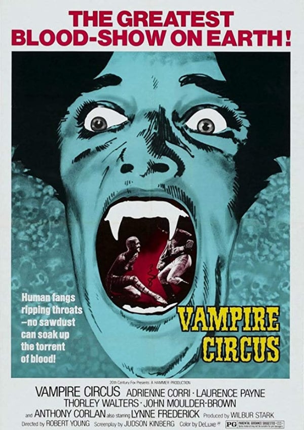 'Vampire Circus' movie poster