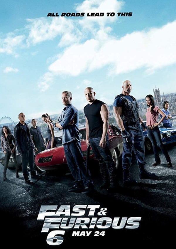 'Fast & Furious 6' movie poster