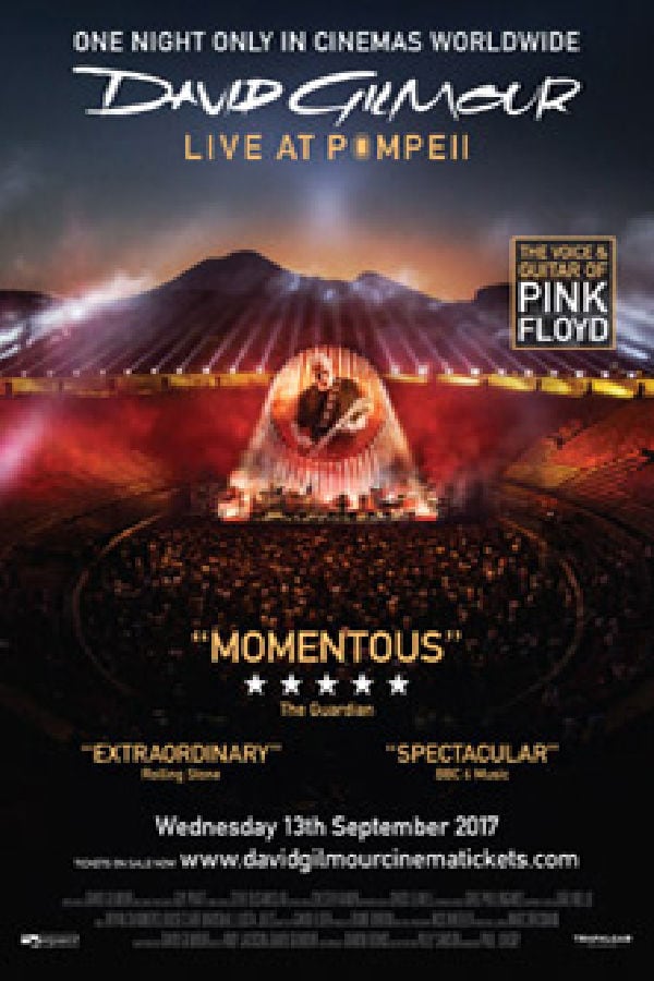 'David Gilmour: Live At Pompeii' movie poster