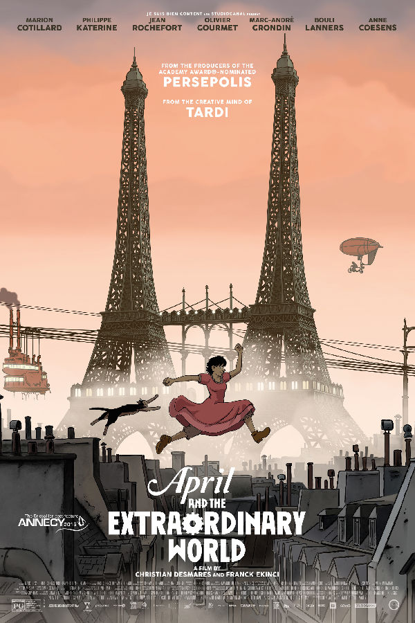 'April and the Extraordinary World' movie poster
