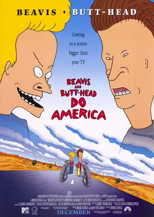 'Beavis & Butt-head Do America' movie poster