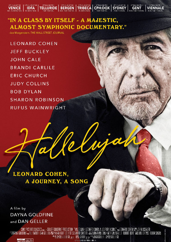 'Hallelujah: Leonard Cohen, a Journey, a Song' movie poster
