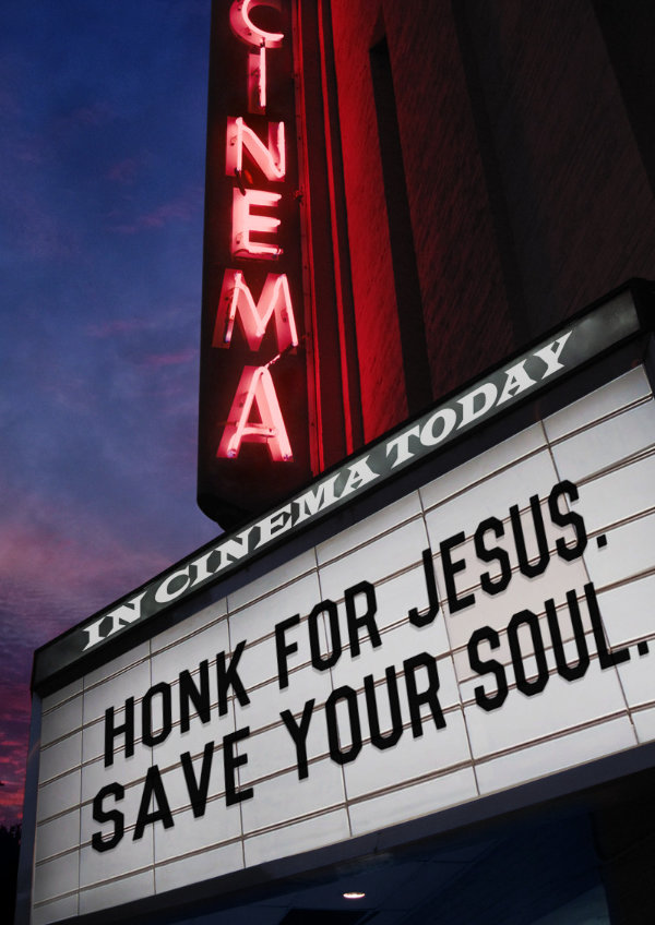 'Honk for Jesus. Save Your Soul.' movie poster