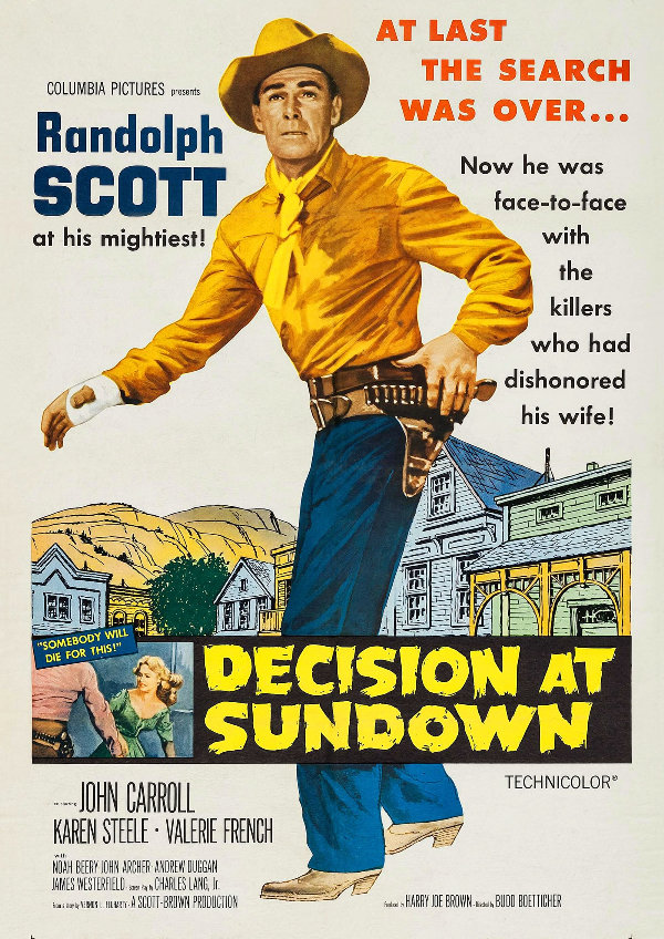 'Decision at Sundown' movie poster