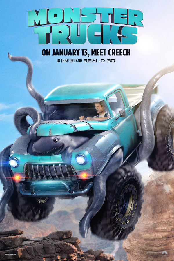 'Monster Trucks 3D' movie poster